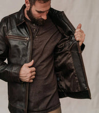 Load image into Gallery viewer, Mens Legacy Brown Leather Jacket
