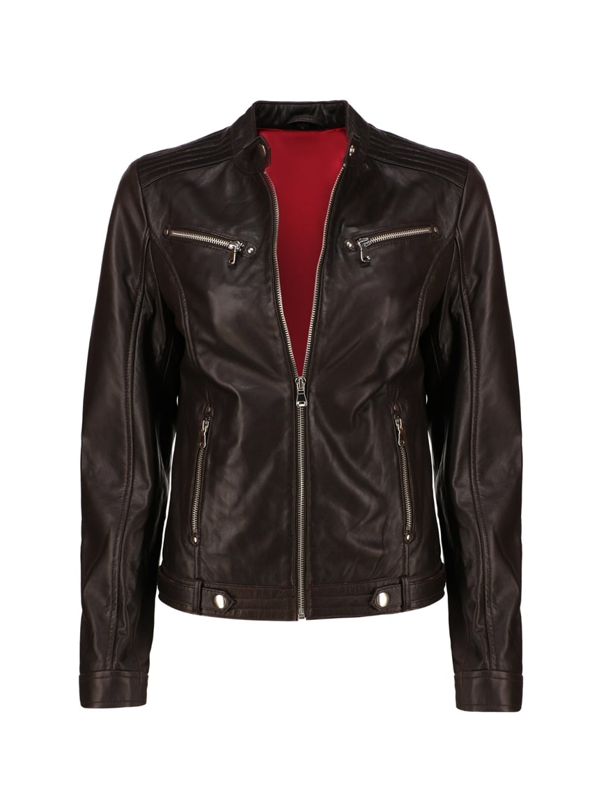 Womens Stylish Biker  Real Leather Jacket