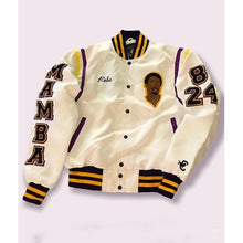 Load image into Gallery viewer, Legend Never Die Kobe Bryant Bomber Jacket
