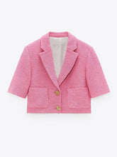 Load image into Gallery viewer, Leverage Redemption Sophie Deveraux Pink Wool Blazer
