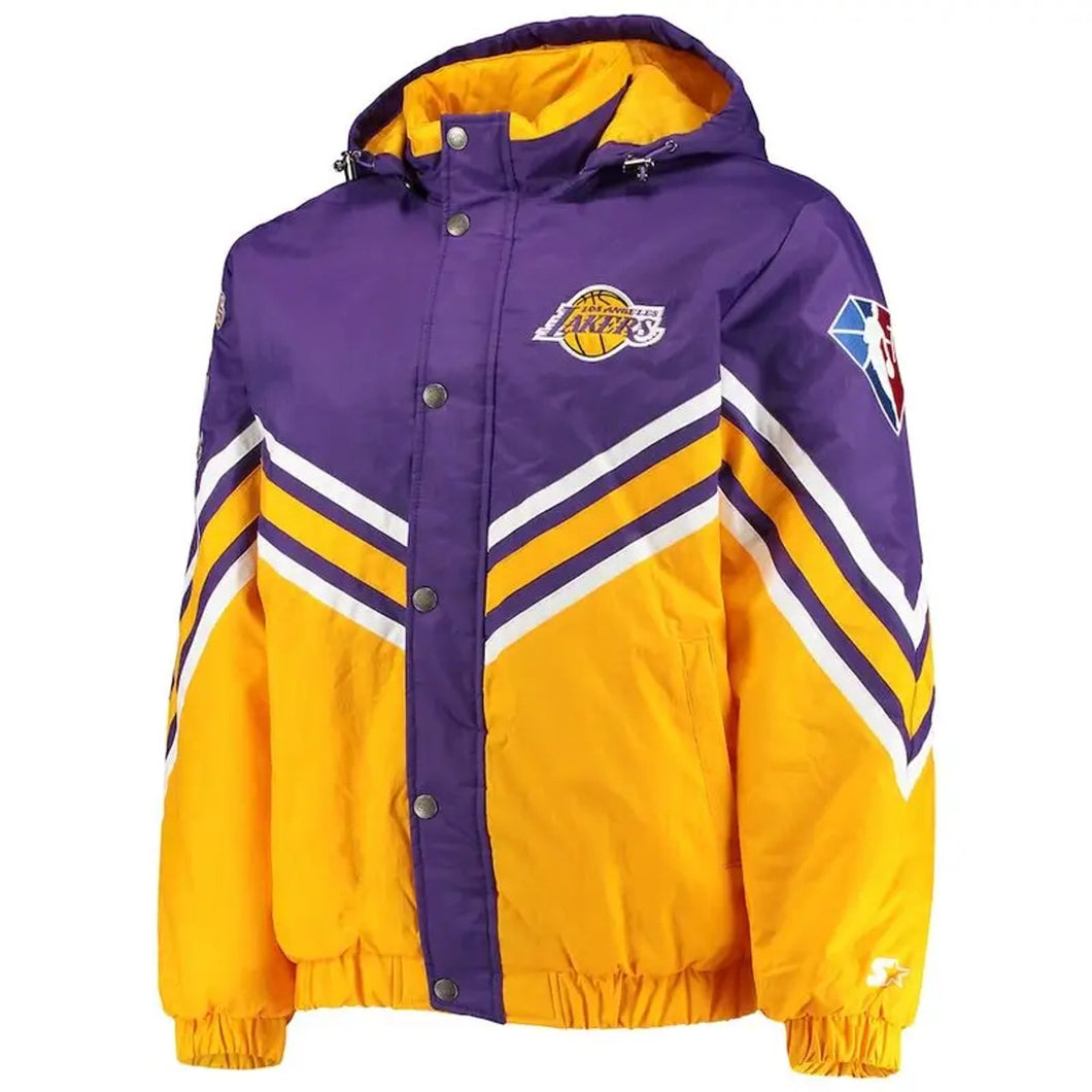 Starter Los Angeles Lakers Cotton Purple & Gold Jacket