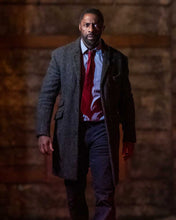 Load image into Gallery viewer, Luther The Fallen Sun Idris Elba Tweed Coat
