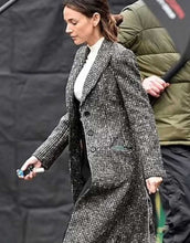 Load image into Gallery viewer, Fool Me Once 2023 Michelle Keegan Grey Trench Coat

