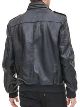 Load image into Gallery viewer, Mens Glamorous Black Aviator Leather Jacket
