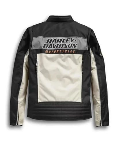 Harley Davidson Color Blocked Biker Jacket