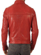 Load image into Gallery viewer, Mens Casual Stylish Red Motorcycle Jacket
