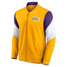 Load image into Gallery viewer, Mens Yellow &amp; Purple Fanatics Los Angeles Lakers Full-Zip Top Jacket
