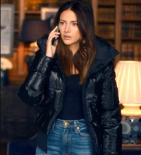 Load image into Gallery viewer, Michelle Keegan Fool Me Once Black Puffer Jacket
