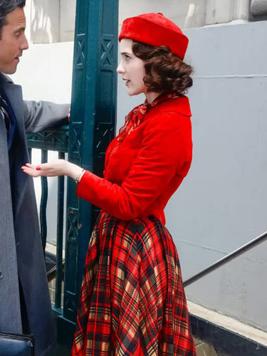 The Marvelous Mrs Maisel Season 5 Red Cropped Jacket
