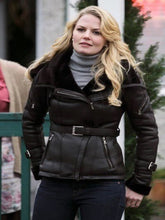 Load image into Gallery viewer, Once Upon a Time Emma Swan Black Leather Jacket
