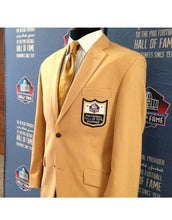 Load image into Gallery viewer, Men NFL Hall Of Fame Gold Jacket
