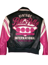 Load image into Gallery viewer, Pelle Pelle 1978 Bomber Pink &amp; Black Leather Jacket
