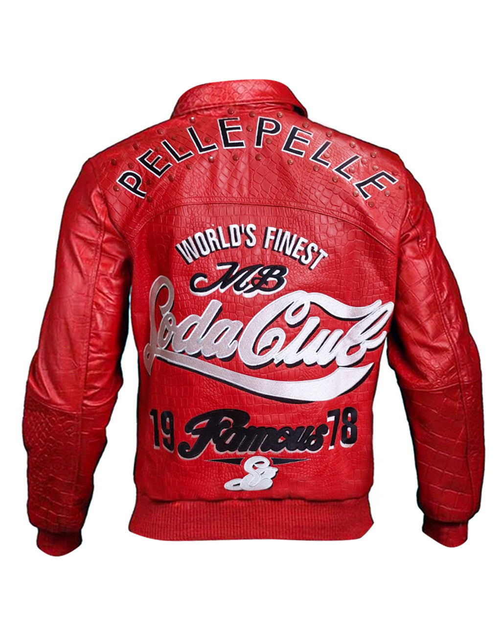 Pelle Pelle Soda Club Red Bomber Leather Jacket