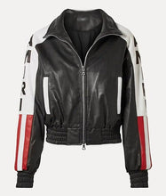 Load image into Gallery viewer, Power Book II Cane Tejada Amiri Cropped Bomber US Flag Jacket

