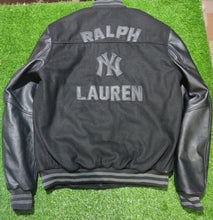 Load image into Gallery viewer, Ralph Lauren Ny Yankees Black Varsity Jacket
