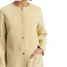 Load image into Gallery viewer, Womens Reversible Gold Wool coat
