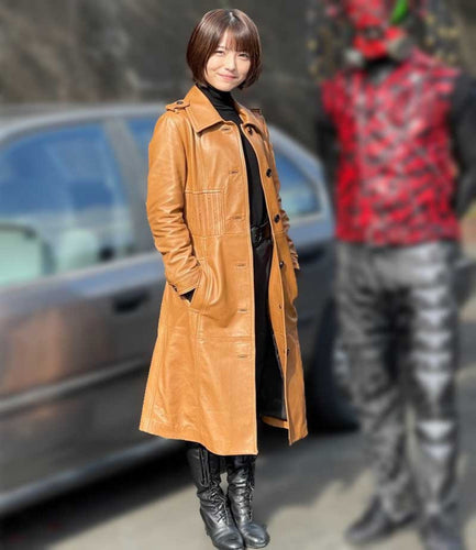 Minami Hamabe Shin Kamen Rider 2023 Brown Trench Coat
