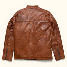 Load image into Gallery viewer, Mens glamorous Brown Leather Jacket
