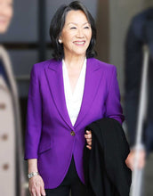 Load image into Gallery viewer, Freda Foh Shen The Company You Keep 2023  Purple Blazer
