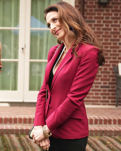 Marin Hinkle The Company You Keep 2023 Red Coat