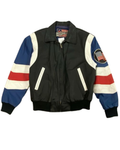 Load image into Gallery viewer, USA Flag Leather Jacket
