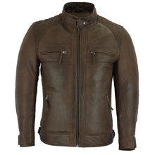 Load image into Gallery viewer, Men’s Black Quilted Legendary Cafe Racer Jacket
