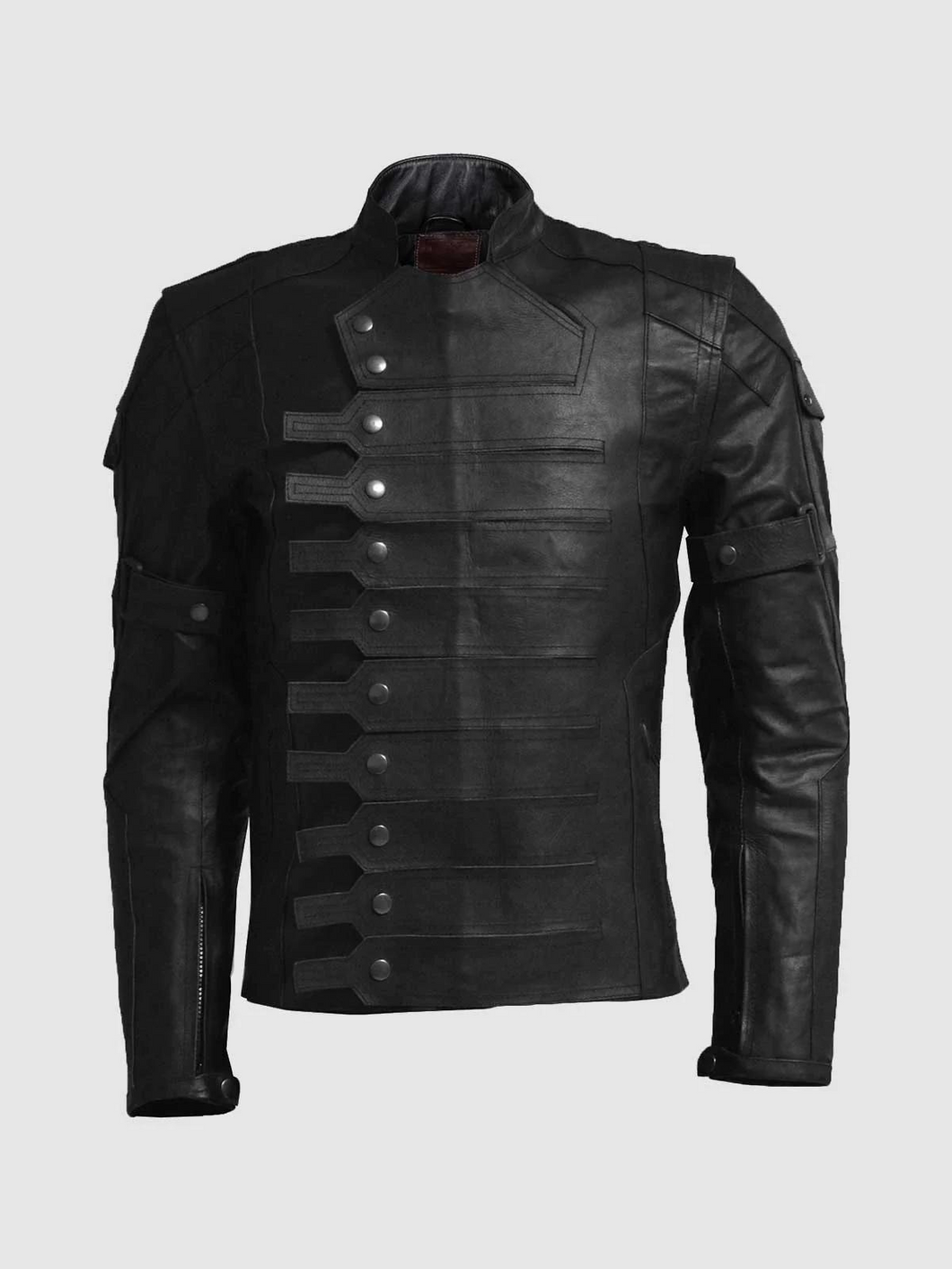 Men Classic MotorBike Black Leather Jacket