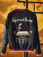 Load image into Gallery viewer, Spirited Away Black Bomber Jacket
