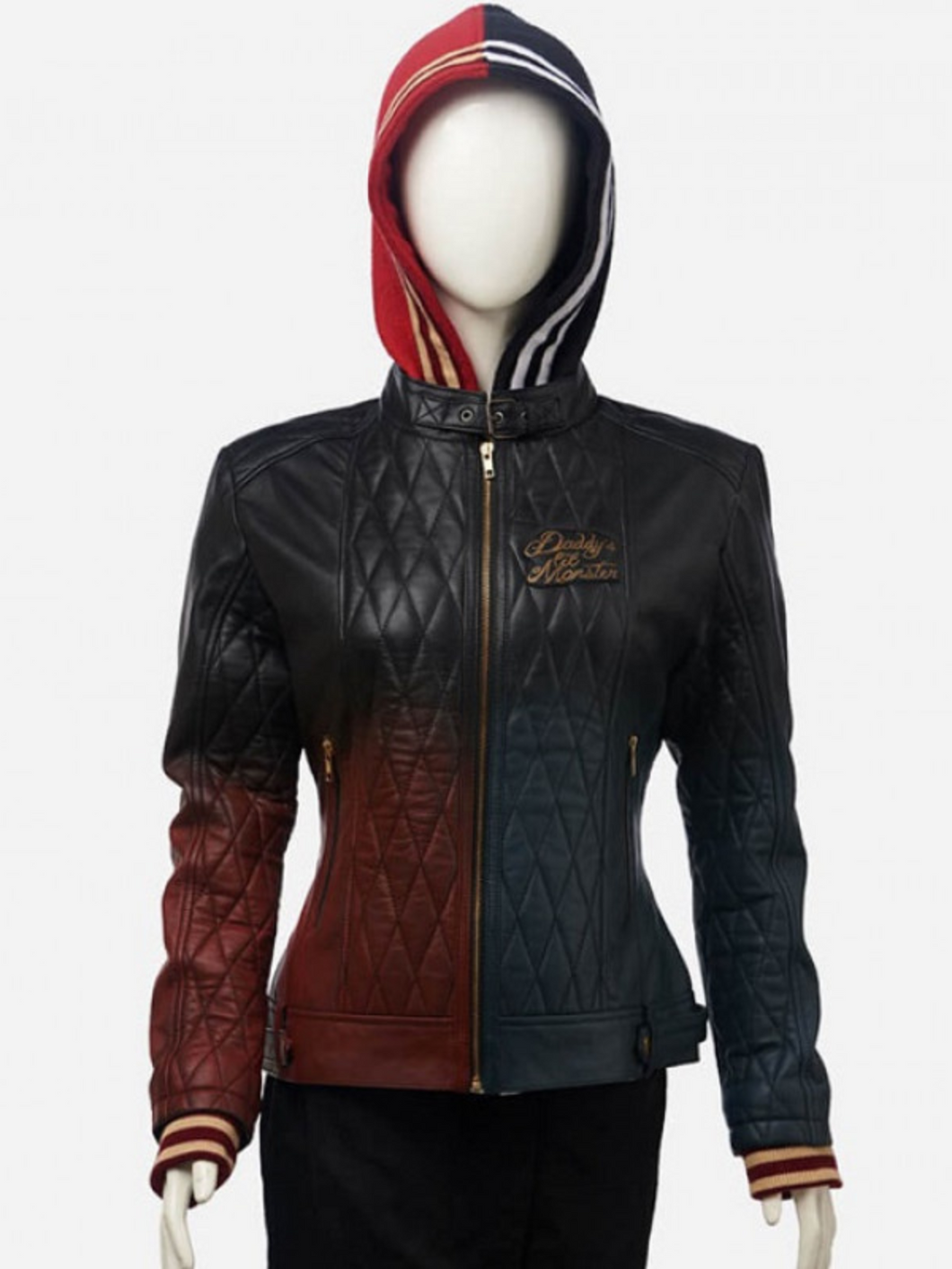 Harley Quinn Daddy’s Lil’ Monster Quilted Leather Jacket