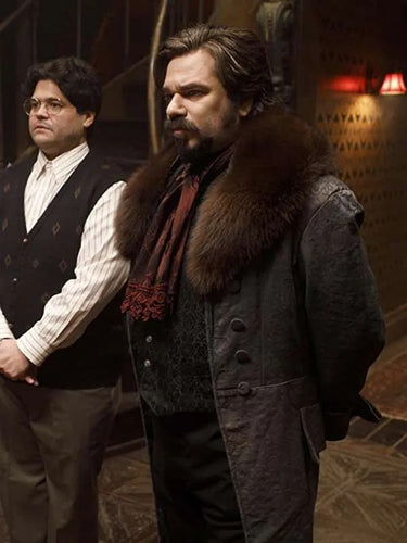 What We Do in the Shadows Matt Berry Leather Brown Coat