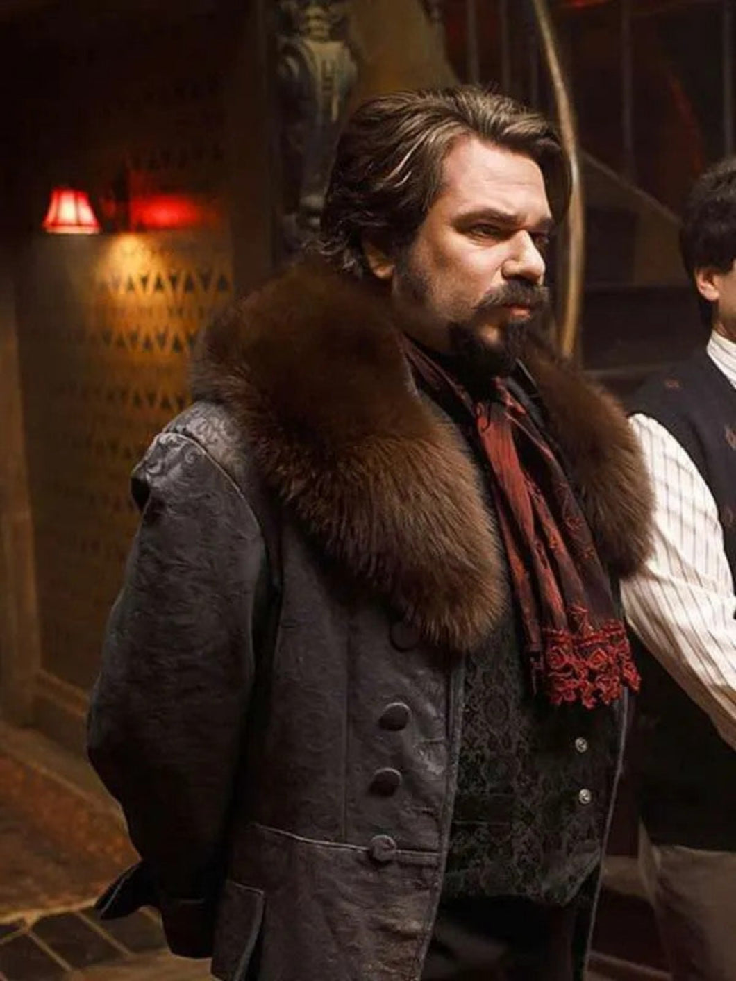 What We Do in the Shadows Matt Berry Leather Brown Coat