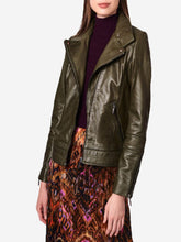 Load image into Gallery viewer, Women’s Moto  Real Leather Jacket
