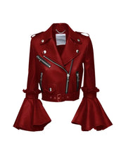 Load image into Gallery viewer, Womens Stylish Leather Cropped Jacket
