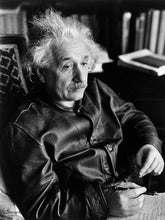Load image into Gallery viewer, Albert Einstein Leather Jacket
