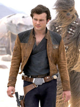 Load image into Gallery viewer, A Star Wars Story Alden Nreich Solo Leather Jacket
