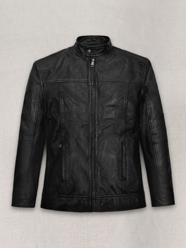 Chris Hemsworth Black leather jacket