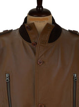 Load image into Gallery viewer, Cristiano Ronaldo Brown Leather Jacket
