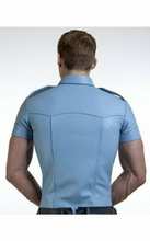 Load image into Gallery viewer, Mens Very Hot Genuine Blue Leather Shirt
