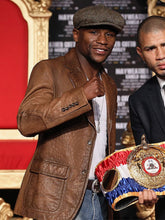 Load image into Gallery viewer, Flody Mayweather Brown Leather Blazer
