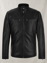 Load image into Gallery viewer, Black HENRY CAVILL LEATHER JACKET 
