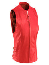 Load image into Gallery viewer, Unisex Red Leather Vest
