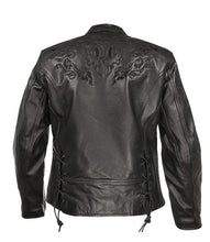 Load image into Gallery viewer, Womens Desptert Designer Black leather Biker Jacket
