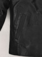 Load image into Gallery viewer, Ian Somerhalder Black Leather Jacket
