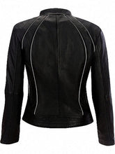 Load image into Gallery viewer, Womens Black Leather Street Smart Jacket
