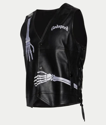 Rod Godspeed Black Leather Vest