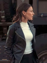 Load image into Gallery viewer, Fool Me Once Michelle Keegan Black Leather Jacket
