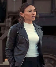 Load image into Gallery viewer, Fool Me Once Michelle Keegan Black Leather Jacket
