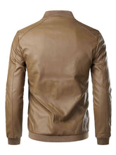 Load image into Gallery viewer, Mens Slim Fit Stand Collar Motercycle Jacket

