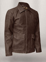 Load image into Gallery viewer, Indiana Jones Vintage  Brown Leather jacket
