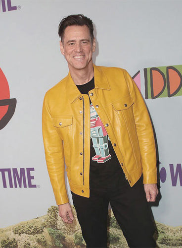 Jim Carrey Yellow Leather Jacket